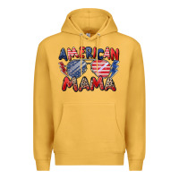 Mustard American mama Premium Hoodie - Zillion Design Studio