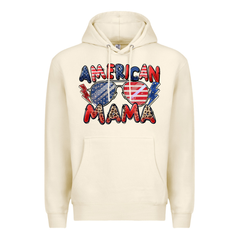 American Mama Premium Hoodie by Zillion Design Studio | Teevron