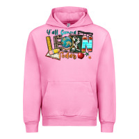 Fuchsia Pink y'all gonna learn today Urban Hoodie - Zillion Design Studio