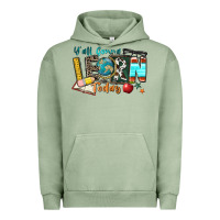 Pigment Oil Green y'all gonna learn today Urban Hoodie - Zillion Design Studio
