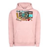 Pigment Salmon y'all gonna learn today Urban Hoodie - Zillion Design Studio