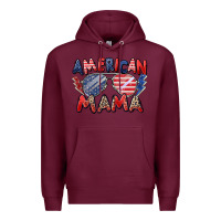 Burgundy American mama Premium Hoodie - Zillion Design Studio