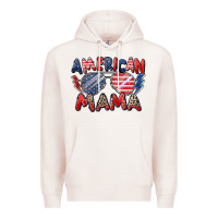 Pale Pink American mama Premium Hoodie - Zillion Design Studio