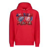 Red American mama Premium Hoodie - Zillion Design Studio