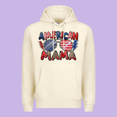 American Mama Premium Hoodie Designed By Zillion Design Studio