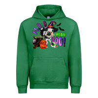 Emerald Moo I Mean Boo Baby Cow Urban Hoodie - RanaPortraitStore