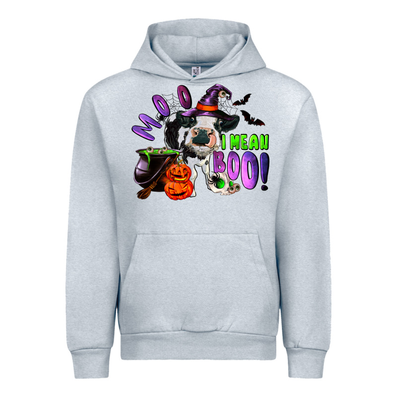 Moo I Mean Boo Baby Cow Urban Hoodie by RanaPortraitStore | Teevron