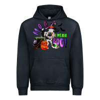 Navy Moo I Mean Boo Baby Cow Urban Hoodie - RanaPortraitStore