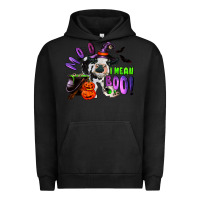 Pigment Black Moo I Mean Boo Baby Cow Urban Hoodie - RanaPortraitStore
