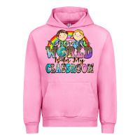 Fuchsia Pink the future of the world is in my classroom Urban Hoodie - Zillion Design Studio