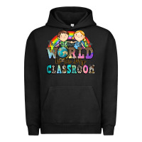 Pigment Black the future of the world is in my classroom Urban Hoodie - Zillion Design Studio