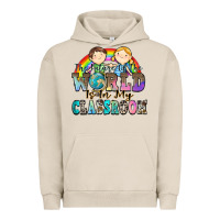 Pigment French Oak the future of the world is in my classroom Urban Hoodie - Zillion Design Studio