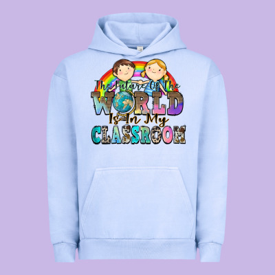 The Future Of The World Is In My Classroom Urban Hoodie Designed By Zillion Design Studio