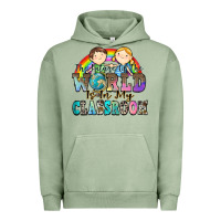 Pigment Oil Green the future of the world is in my classroom Urban Hoodie - Zillion Design Studio