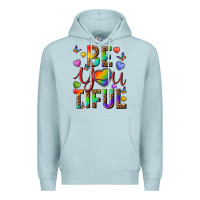Blue Mist pride be you tiful Premium Hoodie - texasbilliewilder
