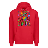 Red pride be you tiful Premium Hoodie - texasbilliewilder