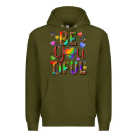 Army Green pride be you tiful Premium Hoodie - texasbilliewilder