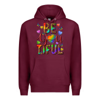 Burgundy pride be you tiful Premium Hoodie - texasbilliewilder