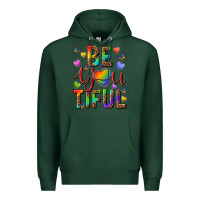 Sports Green pride be you tiful Premium Hoodie - texasbilliewilder