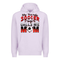 Lilac my favorite soccer player calls me mom Premium Hoodie - Zillion Design Studio
