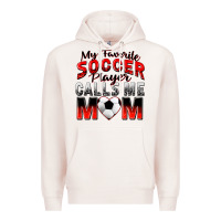 Pale Pink my favorite soccer player calls me mom Premium Hoodie - Zillion Design Studio