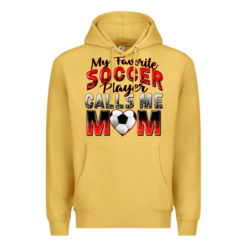 My Favorite Soccer Player Calls Me Mom Premium Hoodie by Zillion Design Studio | Teevron