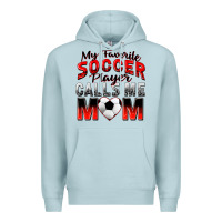 Blue Mist my favorite soccer player calls me mom Premium Hoodie - Zillion Design Studio