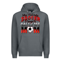 Rock my favorite soccer player calls me mom Premium Hoodie - Zillion Design Studio