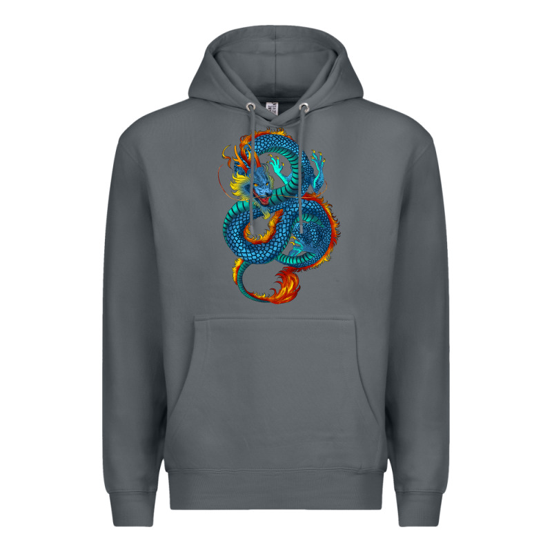Blue Dragon Premium Hoodie by RanaPortraitStore | Teevron