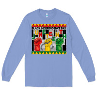 Colony Blue black independence day juneteenth tumbler Long Sleeve Tee - BarkalooDesign