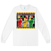 White black independence day juneteenth tumbler Long Sleeve Tee - BarkalooDesign