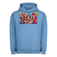Pigment Pebble Blue football gnome with element Urban Hoodie - texasbilliewilder