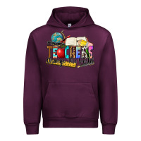 Mauve Wine teachers change the world Urban Hoodie - Zillion Design Studio