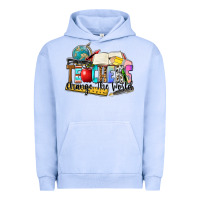 Pigment Grape Ice teachers change the world Urban Hoodie - Zillion Design Studio