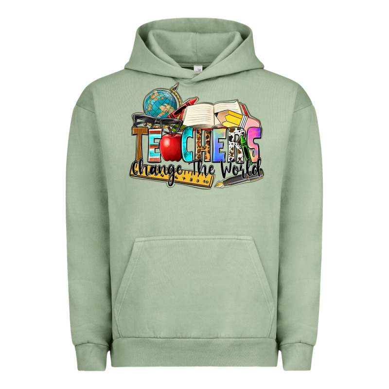 Teachers Change The World Urban Hoodie by Zillion Design Studio | Teevron