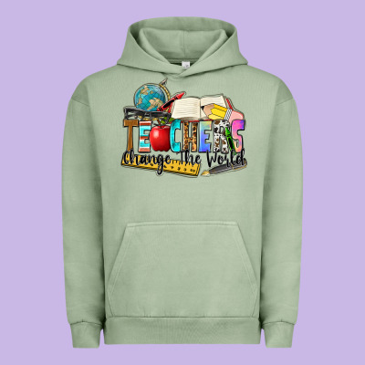 Teachers Change The World Urban Hoodie Designed By Zillion Design Studio