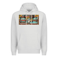 Dove Grey Boho bull skull and serape Premium Hoodie - RanaPortraitStore