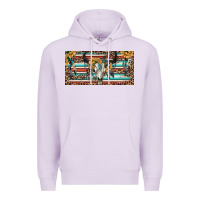 Lilac Boho bull skull and serape Premium Hoodie - RanaPortraitStore