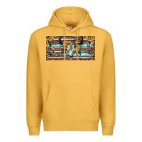 Mustard Boho bull skull and serape Premium Hoodie - RanaPortraitStore