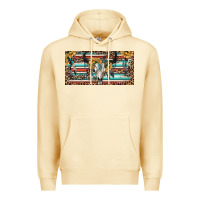 Pina Colada Boho bull skull and serape Premium Hoodie - RanaPortraitStore