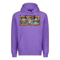 Purple Boho bull skull and serape Premium Hoodie - RanaPortraitStore
