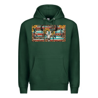 Sports Green Boho bull skull and serape Premium Hoodie - RanaPortraitStore
