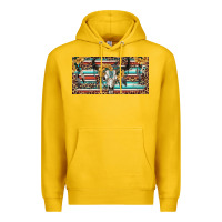 Lemon Boho bull skull and serape Premium Hoodie - RanaPortraitStore