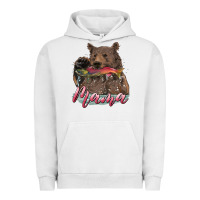 Pigment Lunar Rock Mother's Day Mama Bear Hunting Fish Urban Hoodie - RanaPortraitStore