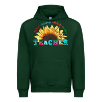 Forest Green teacher sunflower listen encourage motivate inspir Urban Hoodie - Zillion Design Studio
