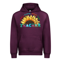 Mauve Wine teacher sunflower listen encourage motivate inspir Urban Hoodie - Zillion Design Studio