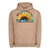 Pigment Burro teacher sunflower listen encourage motivate inspir Urban Hoodie - Zillion Design Studio