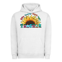 Pigment Lunar Rock teacher sunflower listen encourage motivate inspir Urban Hoodie - Zillion Design Studio