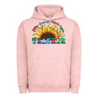 Pigment Salmon teacher sunflower listen encourage motivate inspir Urban Hoodie - Zillion Design Studio