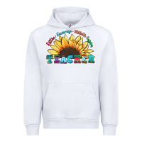 White teacher sunflower listen encourage motivate inspir Urban Hoodie - Zillion Design Studio